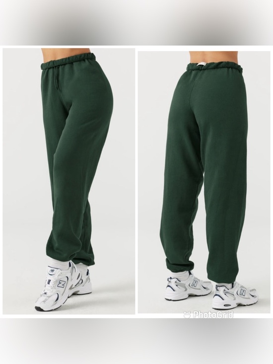 Joah Brown Pants - Joah Brown Oversized Joggers in Pine French Terry